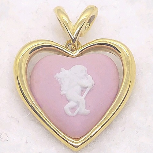 Wedgwood pink jasper heart - jasper,