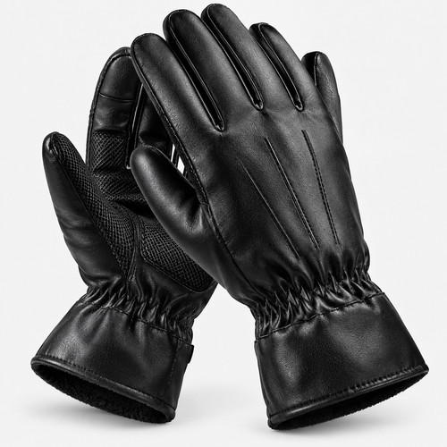 Men winter gloves - gloves, pu