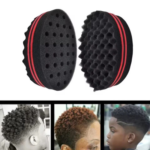 Wave barber sponge hair - wave, brush