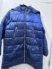 Conbipel Puffer Jacket with removable Hoody Size XL - Royal Blue - Used