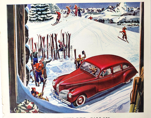 Skiing skis lincoln zephyr v12 - lincoln,