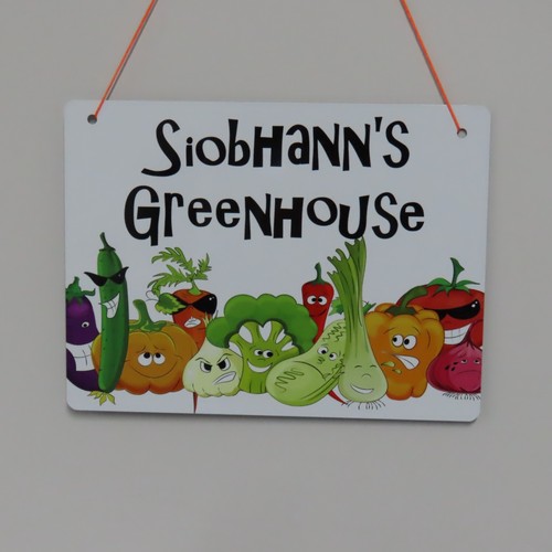 Personalised greenhouse sign - personalised,