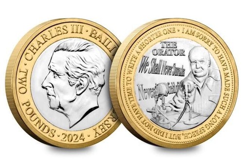 Jersey two pound coin winston - two,