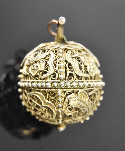 Antique filigree silver gold - antique,