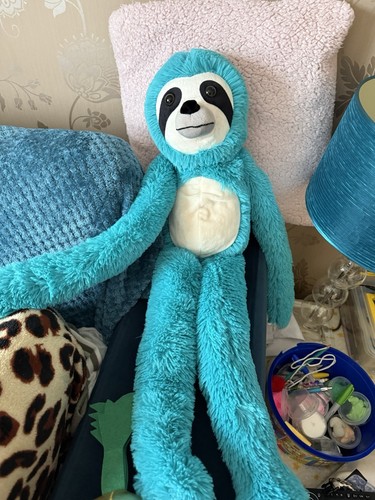 Smyths toys large blue sloth - blue,