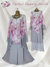 CHESCA Size 18 Grey Pink