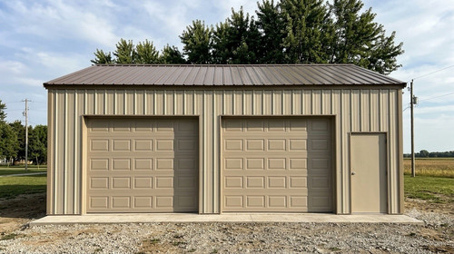 24x30x12 metal building garage - 24x30x12,