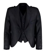 Men's Scottish Black Wool