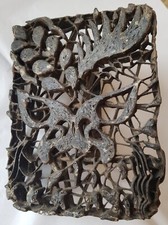 Vintage Batik block metal
