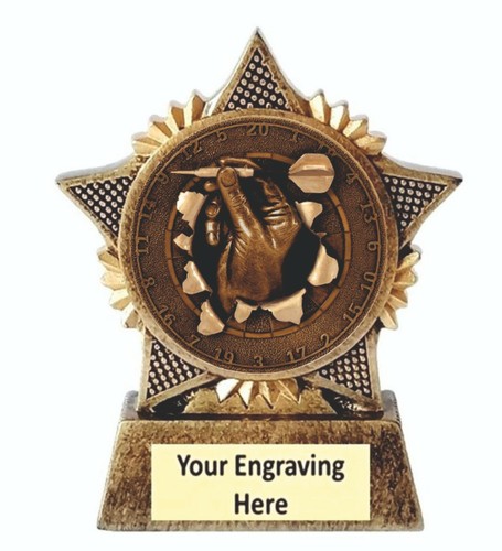 Darts trophy star award - star, 90mm