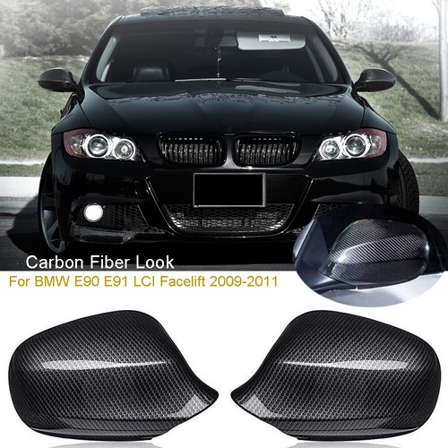 Carbon fiber mirror cover cap - fiber,