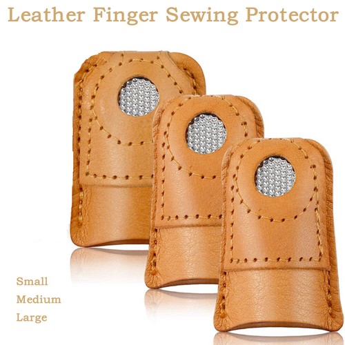Thimble leather shield - shield, finger