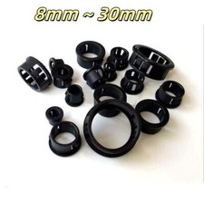 8mm ~ 30mm Black Round Grommet