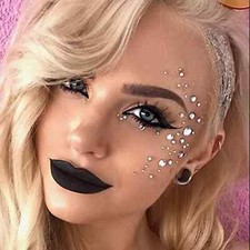 4 Set Face Gems Jewels Stick for Women Mermaid Eye Face Body Rhinestones Makeup