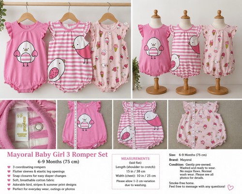 Mayoral baby girl romper - romper, set