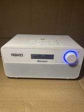 Reka Bluetooth Clock Radio Alarm Speaker FM Radio, USB Charging, AUX Input (AD) 
