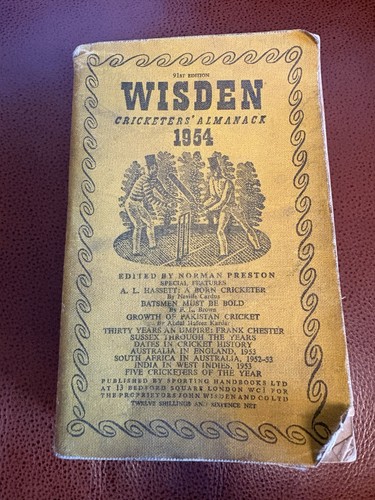 Wisden cricketers almanack - cricketers,