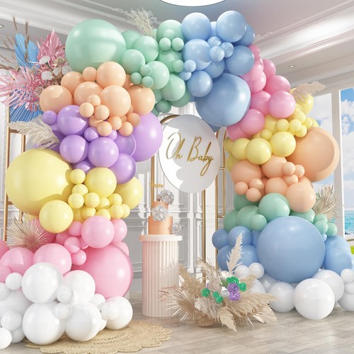 412pcs pastel balloon garland - 412pcs,
