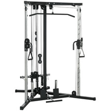 SPORTNOW Home Gym Machine, 15-Position Adjustable Training Workout Station