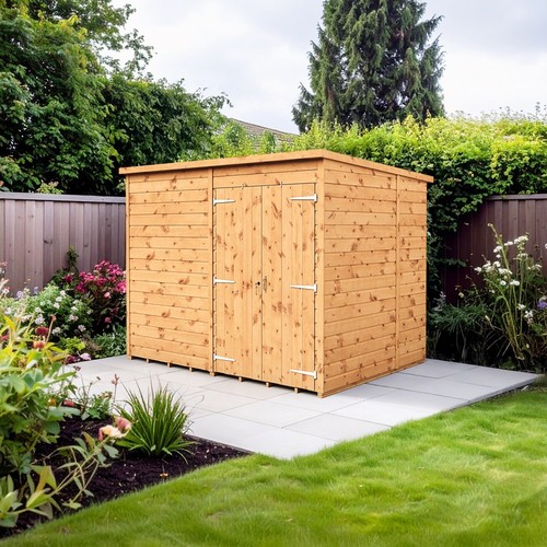 Empire pent garden - garden, shed