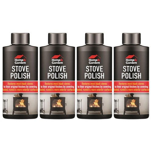 Black stove polish log - stove,