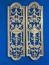 Pair victorian brass - pair,