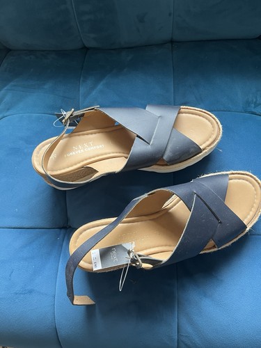 Next navy platform sandals - next,