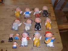 VINTAGE FIGURINES BULLY LAND HAND PAINTED MADE IN GERMANY JOB LOT  X 14