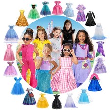 Kids Girls Rapunzel Anna Elsa Princess Cosplay Fancy Dress Up Party BellaCostume