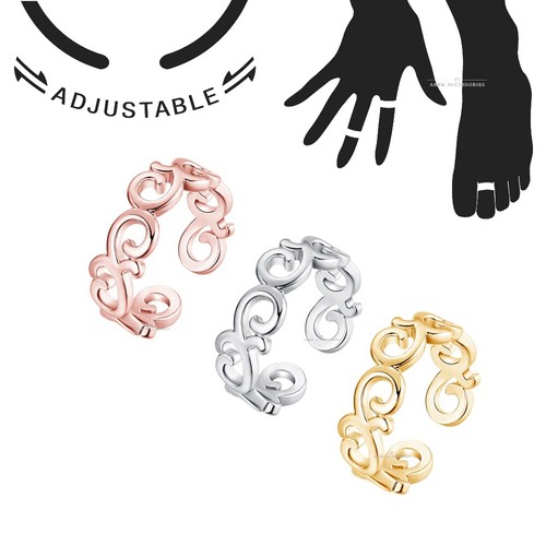 Toe ring love - ring, adjustable