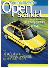 Citroen Saxo Open Scandal 1.0i 3-dr Limited Edition 1998 UK Market Brochure