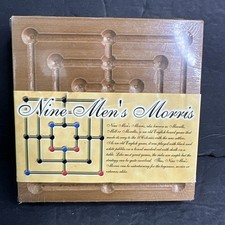 Nine Mens Morris Game Wood
