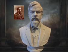 Claude Debussy Bust Statue