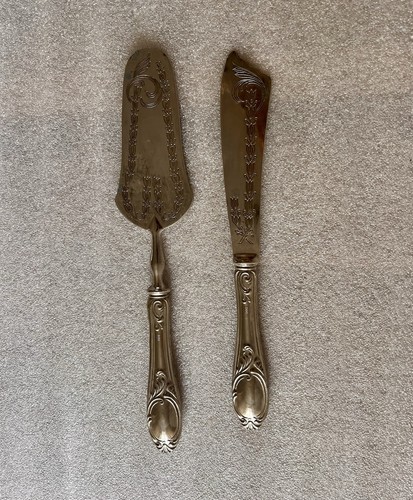 Antique 800 solid silver - antique, cake