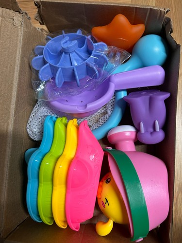 Baby bath toys - baby, colourful