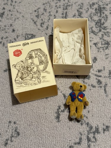 Hermann teddy miniature blue - teddy,