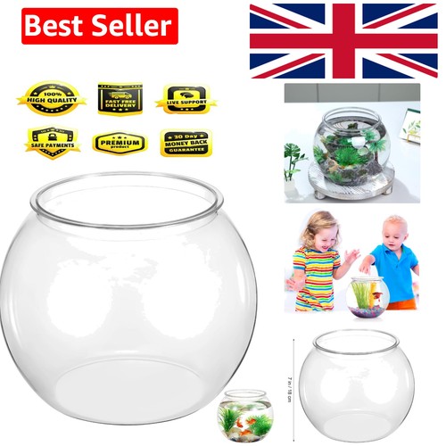 Transparent plastic fish bowl - plastic,