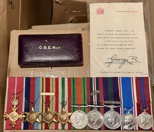 WW2 Officer Medals, Palestine, OBE, MID to BRIGADIER W. E. HULSE Royal Artillery