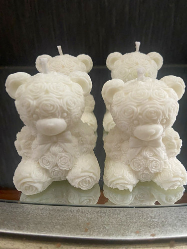 Pack white bear shaped soya - 4,