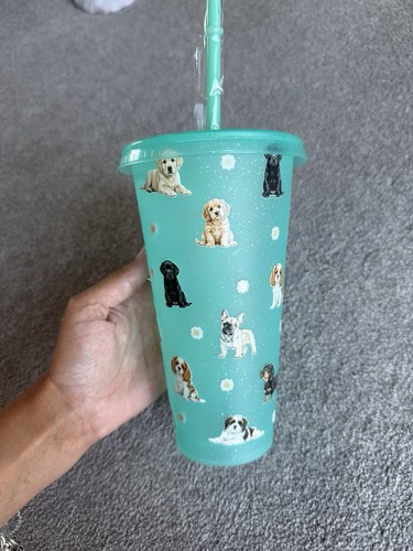 Cute dog design cold - dog, cup