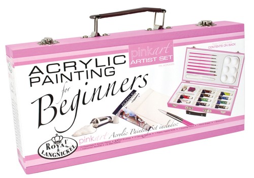 Pink art acrylic - acrylic, artist