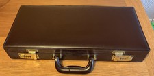 MASONIC: Brown Leather Regalia Half Case