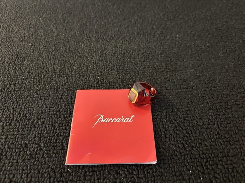 Red and gold baccarat crystal - red,