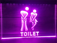 Funny Toilet Entrance LED Neon