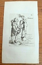 original 1750 small woodcut by