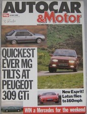 Autocar 10 May 1989 featuring