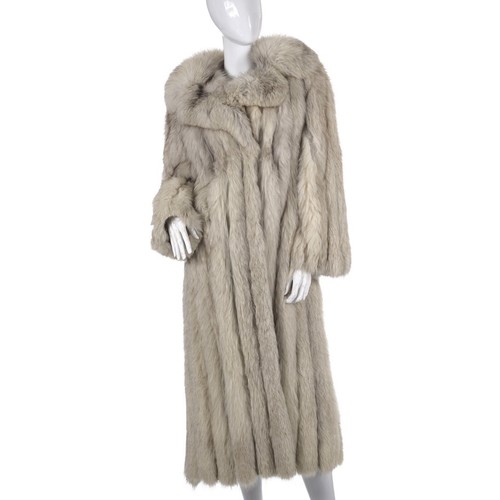 Vintage blue fox fur coat - fur,