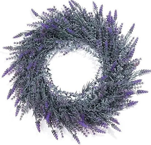 Lavender wreath for front - lavender,