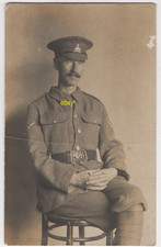 Military Postcard WW1 Unknown Soldier L.Cpl. ROYAL SUSSEX REGIMENT, Hove Studio