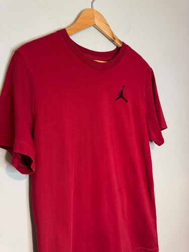 Red jordan shirt with black - t-shirt,